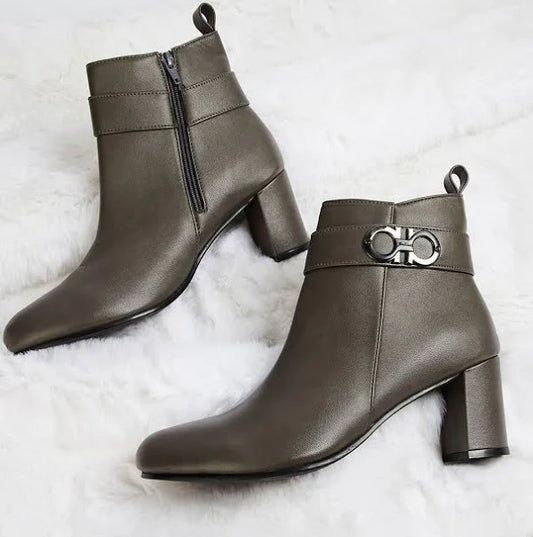 Ginger by Lifestyle Women's Block Heeled Boots