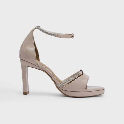 Fashion Embellished Strap Block Heels