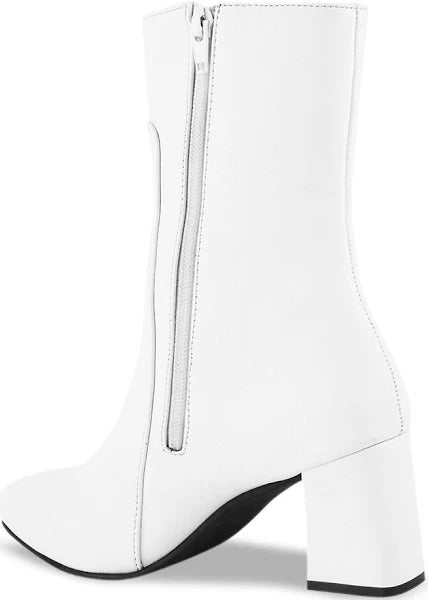 SHUZ TOUCH Women's Block-Heeled High-Top Chunky Boots