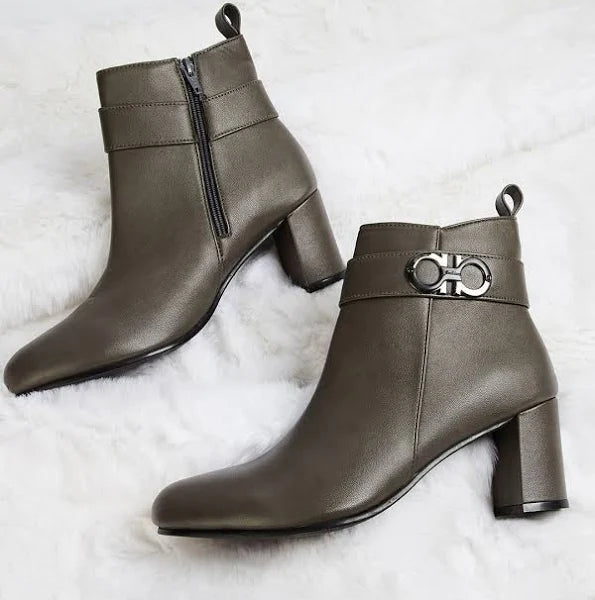 Ginger by Lifestyle Women's Block Heeled Boots